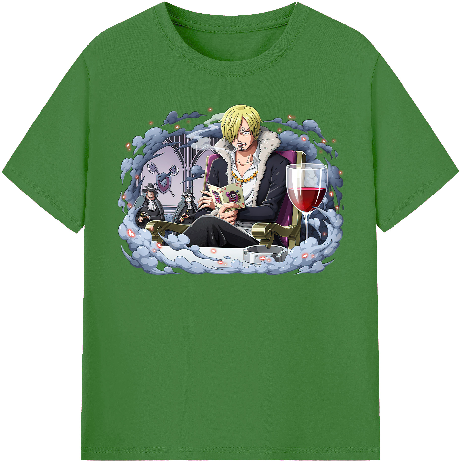 （画像用） ワンピース サンジ ONE PIECE Sanji レディースカジュアルプリントTシャツ（綿100％）